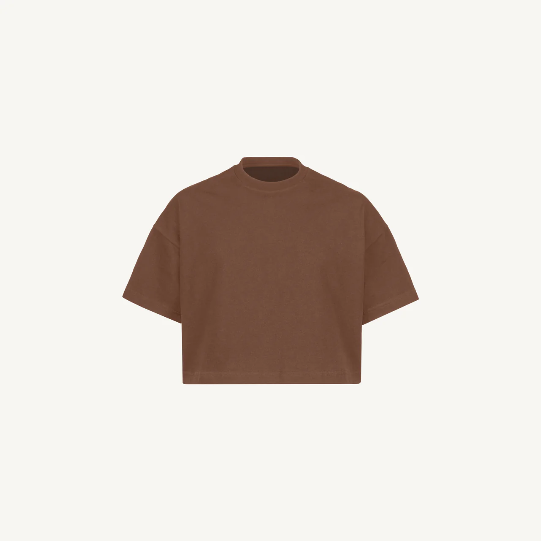 Vintage Bruin / S JASADIRANA™ VINTAGE OVERSIZED CROP TEE
