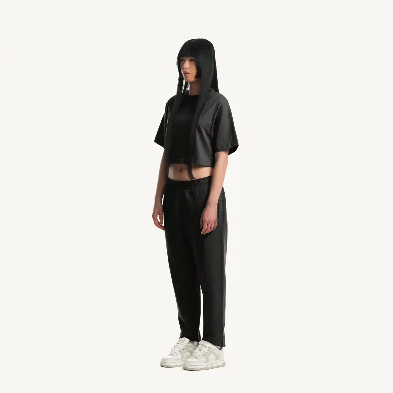 Vintage Zwart / S JASADIRANA™ VINTAGE OVERSIZED CROP TEE